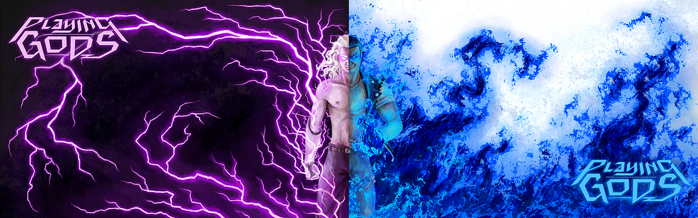 Dual monitor wallpaper of Xriah and Vylis.